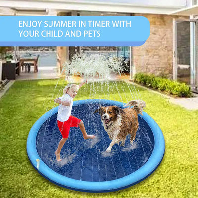 AquaPlay Pet Sprinkler Mat: Inflatable Cool Pad